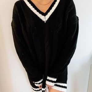 Superdown Knit Varsity Sweater Dress